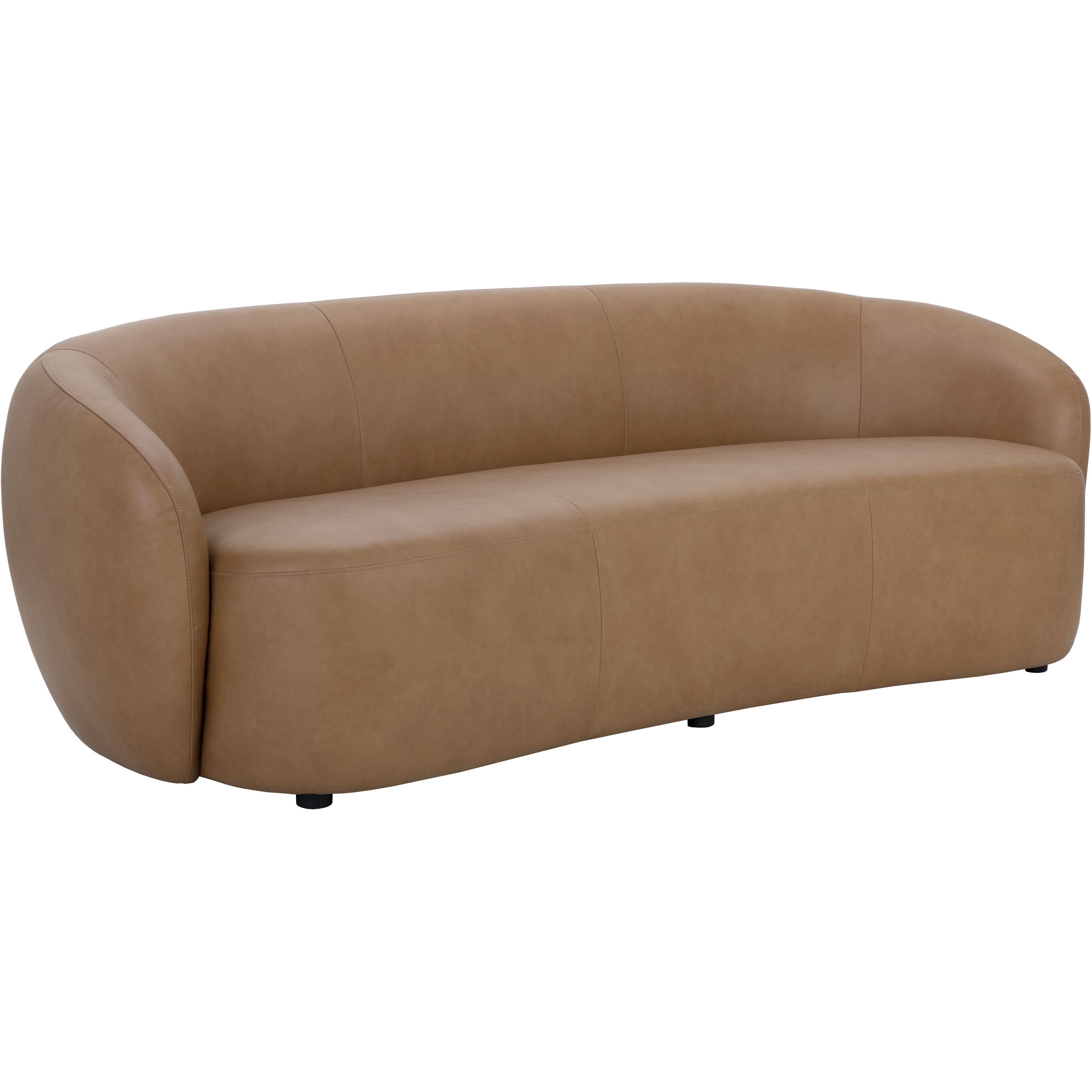 Lorne Aline Butternut Leather Sofa